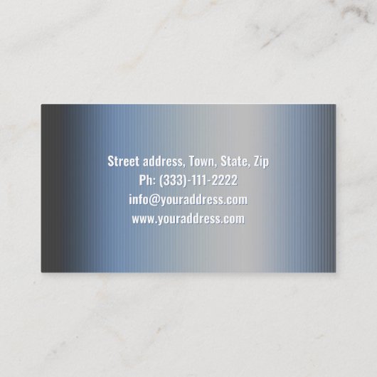 Pipe Repair Service Loodgieter Blauw Visitekaartje (Achterkant)