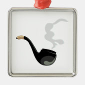 Pipe Smoke Metalen Ornament (Voorkant)