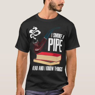 PIPE SMOKER BOOKS I Roke A Pipe T-shirt