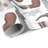 Pipe Smoker Gentleman met Top Hat  Cadeaupapier (Rol Hoek)