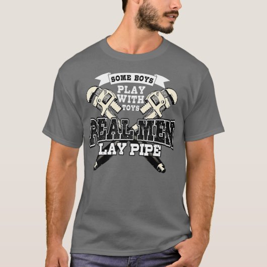 Pipefitter Funny Plumber - Mannen Lay T-shirt (Voorkant)