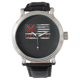 Pipefitter Gifts Funny Plumber Horloge