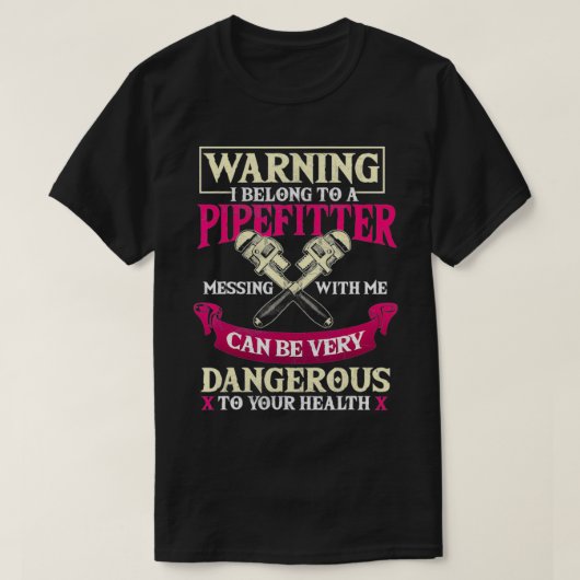 Pipefitter Gifts Funny Plumber Pipefitter T-shirt (Design voorkant)