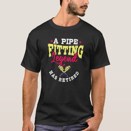 Pipefitter Gifts Plumber Remoe Pipet Fitting Lege T-shirt (Voorkant)