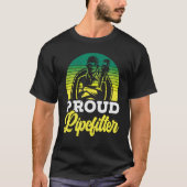Pipefitter Job Profession Occupation Pipe Pipefitt T-shirt (Voorkant)