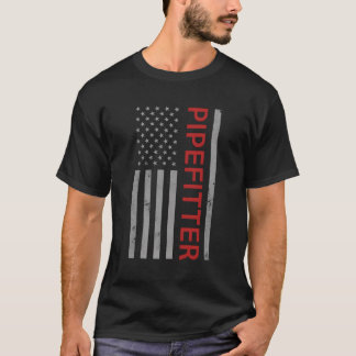 Pipefitter Patriottisch VS Vlag Lassen Fan Lasser T-shirt