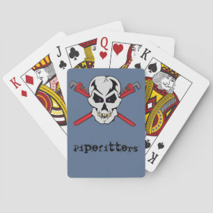 Pipefitter Skull Cards Pokerkaarten