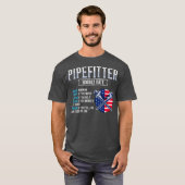 Pipefitter Steamfitter Gift Plumber USA American T-shirt (Voorkant volledig)