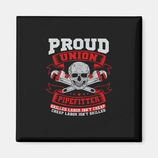 Pipefitter Steamfitter Loodgieter - Geschoolde Arb Magneet (Voorkant)