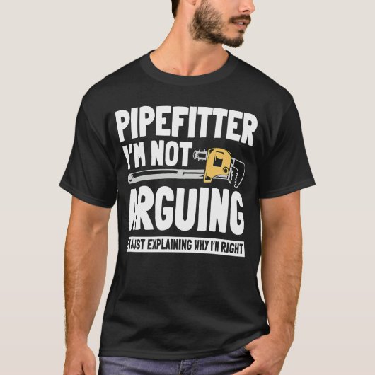 Pipefitter Steamfitter Plumber Tradesman Pipey T-shirt (Voorkant)