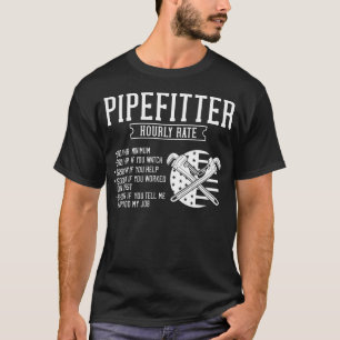 Pipefitter Steamfitter Plumber USA Amerikaanse vla T-shirt