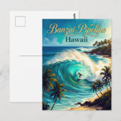 Pipeline Hawaii Briefkaart (Voorkant / Achterkant)