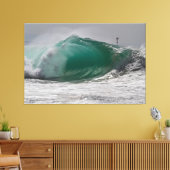 Pipeline WEDGE, Newport Beach 🌊 Canvas Afdruk (Insitu (Woonkamer))