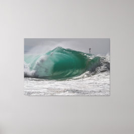 Pipeline WEDGE, Newport Beach 🌊 Canvas Afdruk