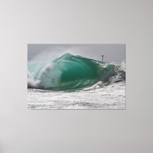 Pipeline WEDGE, Newport Beach 🌊 Canvas Afdruk (Voorkant)