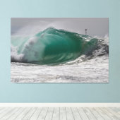 Pipeline WEDGE, Newport Beach 🌊 Canvas Afdruk (Insitu (Houten vloer))