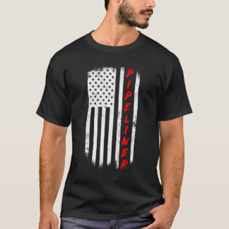 Pipeliner Amerikaanse vlag hoodie voor lassen lass T-shirt
