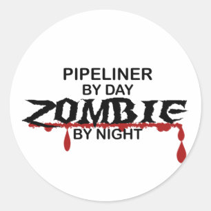 Pipeliner Zombie Ronde Sticker