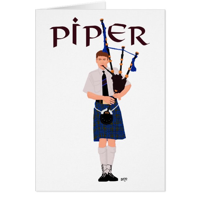 PIPER Blauw Geruit (Voorkant)