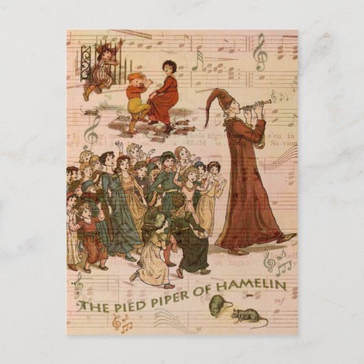 Piper Collage Briefkaart (Voorkant)