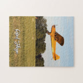 Piper Cub Airplane Photo Game Night Personalized Legpuzzel (Horizontaal)