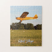 Piper Cub Airplane Photo Game Night Personalized Legpuzzel (Verticaal)