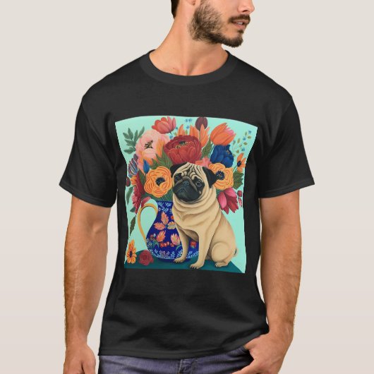 Piper de mopshond t-shirt (Voorkant)
