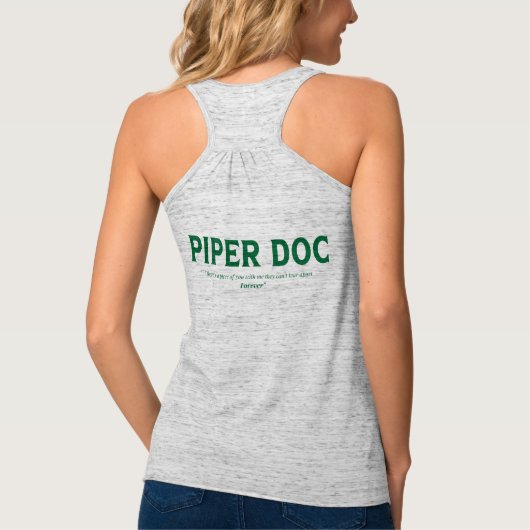 Piper Doc - Dames Tank & V-Hals (Achterkant)