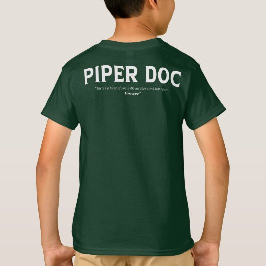Piper Doc - Kinder T-shirt (Achterkant)