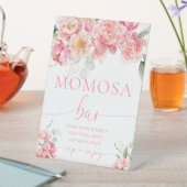 Piper Floral Baby shower Momosa Bar Sign Reclamebord Met Voetstuk (Insitu)