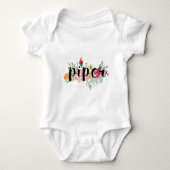 Piper Floral gepersonaliseerd Romper (Voorkant)