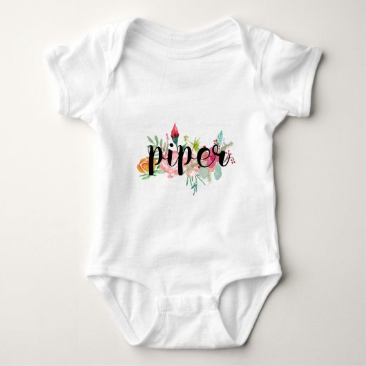 Piper Floral gepersonaliseerd Romper (Voorkant)
