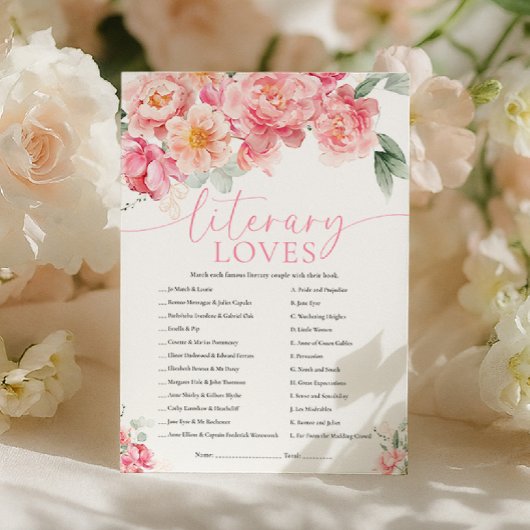 Piper Literary Loves Game Kaart