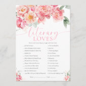 Piper Literary Loves Game Kaart (Voorkant)