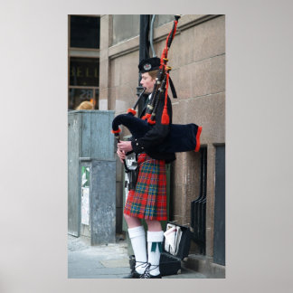 Piper op de Royal Mile Poster