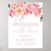 Piper Peony Baby Sprinkle Welkomstbord Poster (Voorkant)
