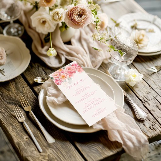 Piper Peony Bloemen Lang Menu & Dank u