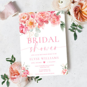 Piper Peony Bloemen Vrijgezellenfeest Kaart