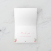 Piper Peony Butterfly Vrijgezellenfeest Dank u Kaart (Binnen)