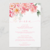 Piper Peony Floral Menu & Dank u (Voorkant)