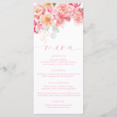 Piper Peony Floral Menu & Dank u (Voorkant)