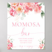 Piper Peony Floral Momosa Bar Poster (Voorkant)