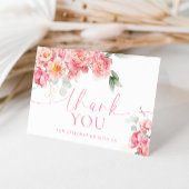 Piper Peony Floral Vrijgezellenfeest Dank u Kaart