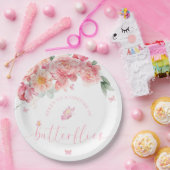 Piper Peony Lifetime of Butterflies Bruiloftsfeest Papieren Bordje (Feest)