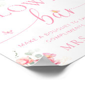 Piper Pioen Bloem Vlinder Bloem Bar Teken Poster (Hoek)