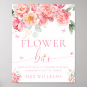 Piper Pioen Bloem Vlinder Bloem Bar Teken Poster (Voorkant)