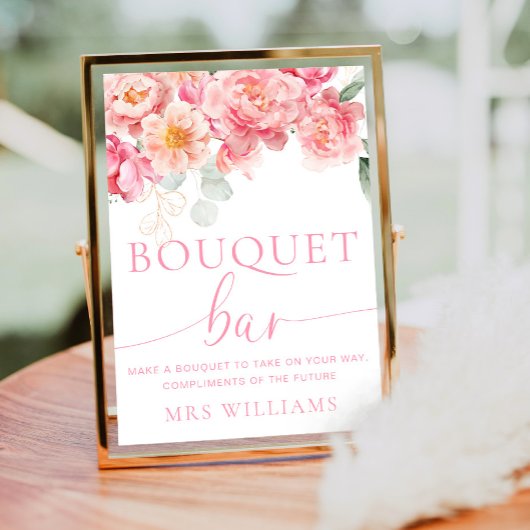 Piper Pioen Bloemboeket Bloem Bar Teken Poster