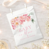 Piper Pioen Bloemen Baby in Bloom Baby shower Bedankzakje (Geknipt)