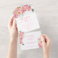 Piper Pioen Bloemen Baby shower Baby in bloei