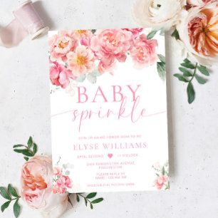 Piper Pioen Bloemen Baby Sprinkle Kaart